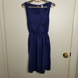 Anthropologie Maeve Sz.S Dress Navy Blue Silk